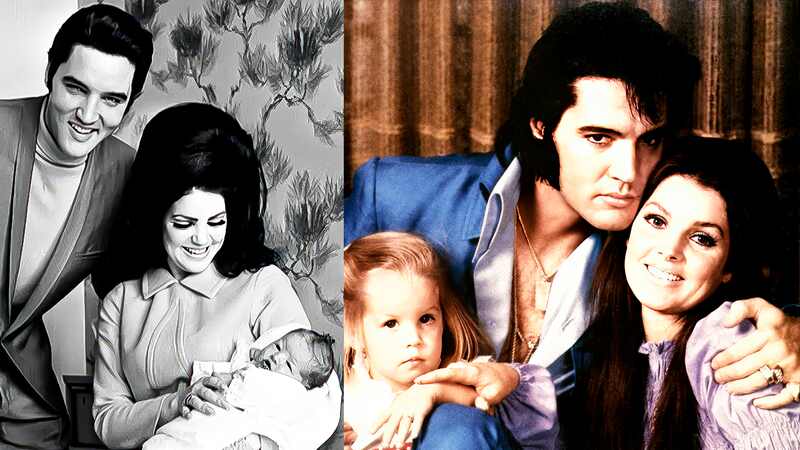 Elvis, Priscilla e Lisa Marie Presley — Foto: Getty Images